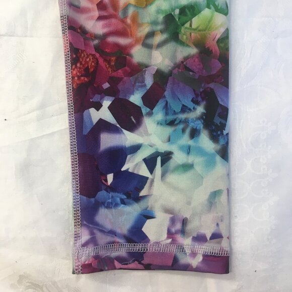 Live Love Dream Pretty Floral Capri Pants Womens Size XS Stretch Exercise Yoga - Picture 2 of 15